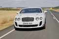 Bentley Continental Supersports blanc face avant travelling