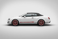 Bentley Continental Supersports Ice Speed Record - Blanc avec stickers - profil gauche, capoté