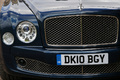 Bentley Mulsanne bleu calandre