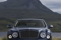 Bentley Mulsanne bleu face avant debout
