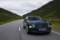 Bentley Muslanne bleu 3/4 avant droit travelling