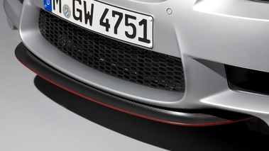 BMW M3 CRT, gris mat, détail lèvre carbone