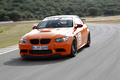 BMW M3 E92 GTS orange 3/4 avant gauche travelling