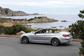 BMW Série 6 Cabriolet gris 3/4 arrière gauche