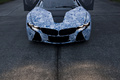 BMW Vision Efficient Dynamics concept artcar blanc/bleu face avant debout 2