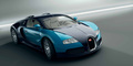 Bugatti Veyron 16.4 noir/bleu 3/4 avant droit penché
