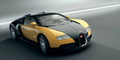Bugatti Veyron 16.4 noir/jaune 3/4 avant droit penché