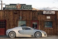 Bugatti Veyron blanc/bleu profil