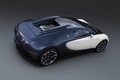 Bugatti Veyron Dark Blue - 3/4 arrière droit, penché