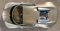 Bugatti Veyron doré/blanc vue du dessus