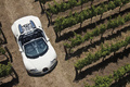 Bugatti Veyron Grand Sport blanc 3/4 avant droit vue de haut