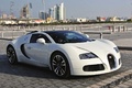 Bugatti Veyron Grand Sport blanc 3/4 avant droit