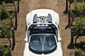 Bugatti Veyron Grand Sport blanc face avant vue de haut debout