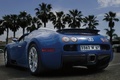 Bugatti Veyron Grand Sport bleu 3/4 arrière gauche