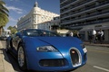 Bugatti Veyron Grand Sport bleu 3/4 avant droit