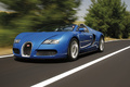 Bugatti Veyron Grand Sport bleu 3/4 avant gauche travelling