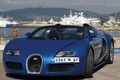 Bugatti Veyron Grand Sport bleu 3/4 avant gauche