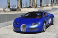 Bugatti Veyron Grand Sport bleu/bleu mate 3/4 avant gauche 3