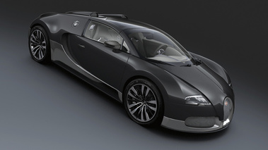 Bugatti Veyron Grey Carbon - 3/4 avant droit, penché