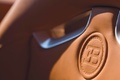Bugatti Veyron noir logo siège debout