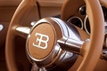 Bugatti Veyron noir volant debout