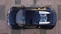 Bugatti Veyron noir vue du dessus