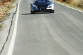 Bugatti Veyron Super Sport bleu/gris face avant penché debout