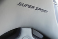 Bugatti Veyron Super Sport bleu/gris logo siège debout
