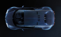 Bugatti Veyron Super Sport - bleue - vue de dessus