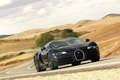Bugatti Veyron Super Sport carbone bleu 3/4 avant droit filé penché 3