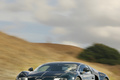 Bugatti Veyron Super Sport carbone bleu 3/4 avant gauche filé penché debout