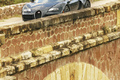 Bugatti Veyron Super Sport carbone bleu 3/4 avant gauche penché debout