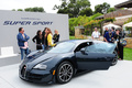 Bugatti Veyron Super Sport carbone bleu The Quail 3/4 avant gauche