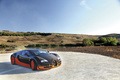 Bugatti Veyron Super Sport noir/orange 3/4 avant droit