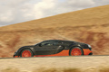 Bugatti Veyron Super Sport noir/orange filé penché