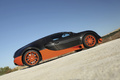 Bugatti Veyron Super Sport noir/orange profil penché