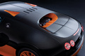 Bugatti Veyron Super Sport - noire/orange - détail, capot