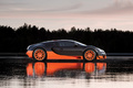 Bugatti Veyron Super Sport - noire/orange - profil
