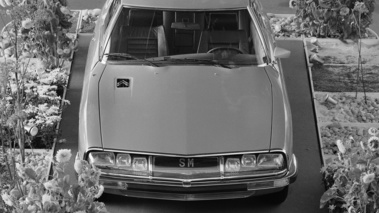 Citroën SM - face avant, N/B