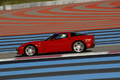 Corvette Z06 rouge profil