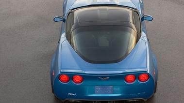 Corvette ZR1 bleue arrière