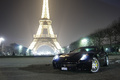 Ferrari 599 GTB Fiorano noir Tour Eiffel 3/4 avant gauche 2