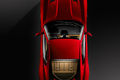 Ferrari 599 GTB Fiorano rouge vue de haut