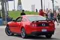 Ford Mustang GT CS rouge 3/4 arrière gauche