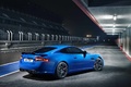 Jaguar XKR-S bleu 3/4 arrière droit