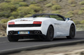 Lamborghini Gallardo Spyder LP 560-4 Blanche 3/4 AR Dynamique