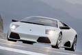 Lamborghini Murcielago LP640 blanc 3/4 avant gauche penché