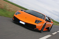 Lamborghini Murcielago LP670-4 SV orange 3/4 avant gauche penché travelling 2