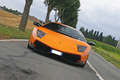 Lamborghini Murcielago LP670-4 SV orange face avant penché travelling 3