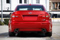 Lexus IS-F rouge face arrière